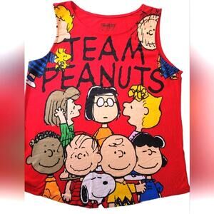 Peanuts Red Unisex Tank Top XL